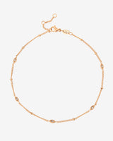 Sparkling Eyes Anklet Roségold