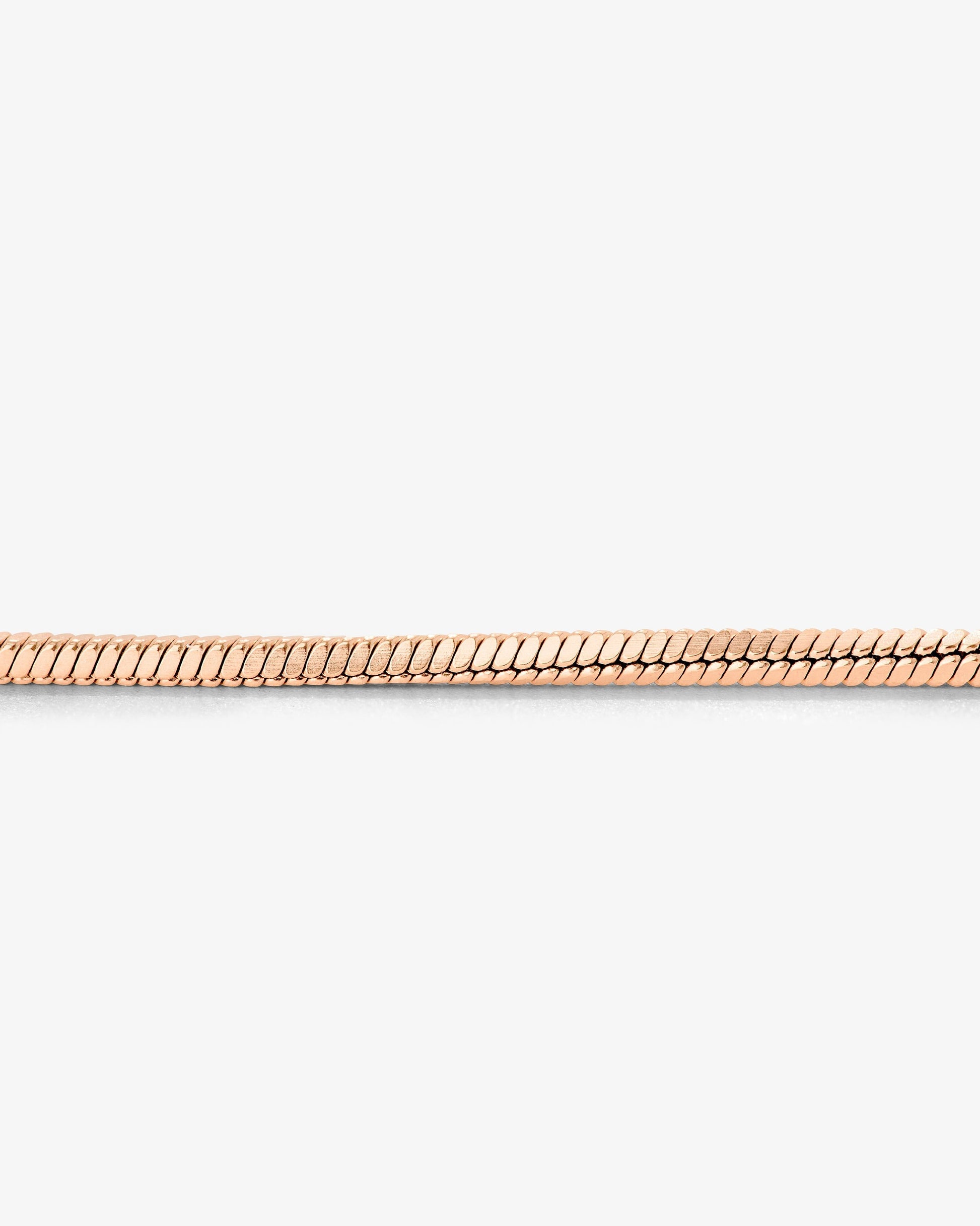 Squared Snake Chain Bracelet Roségold