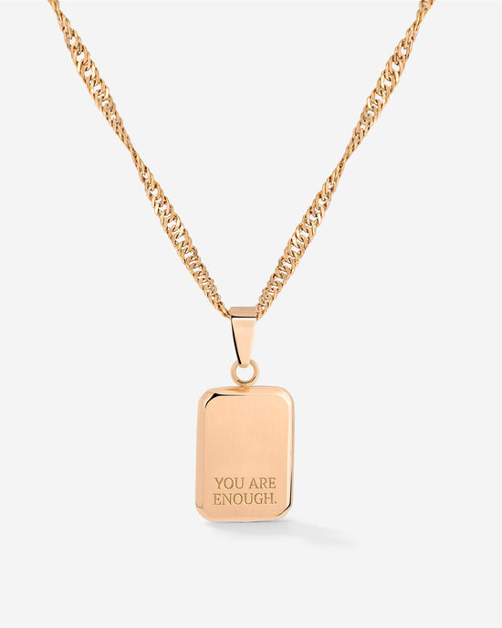 You are enough Necklace Roségold
