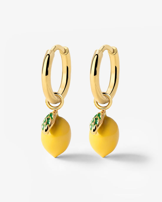 Lemony Hoop Set Small Gold
