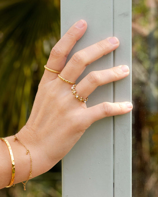 Flowery Ring Gold