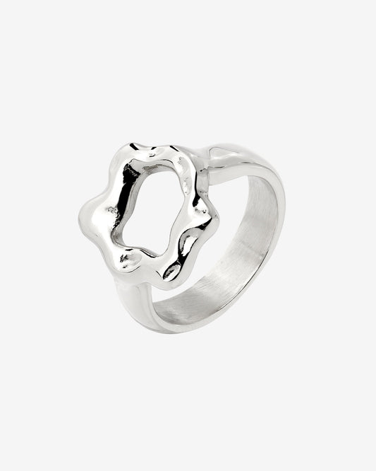 Melting Donut Ring Silber