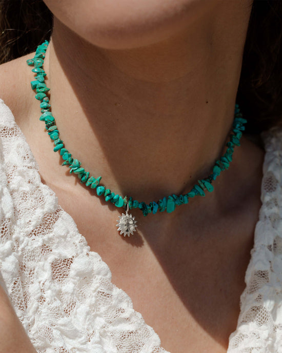 Blue Lagoon Necklace Silber