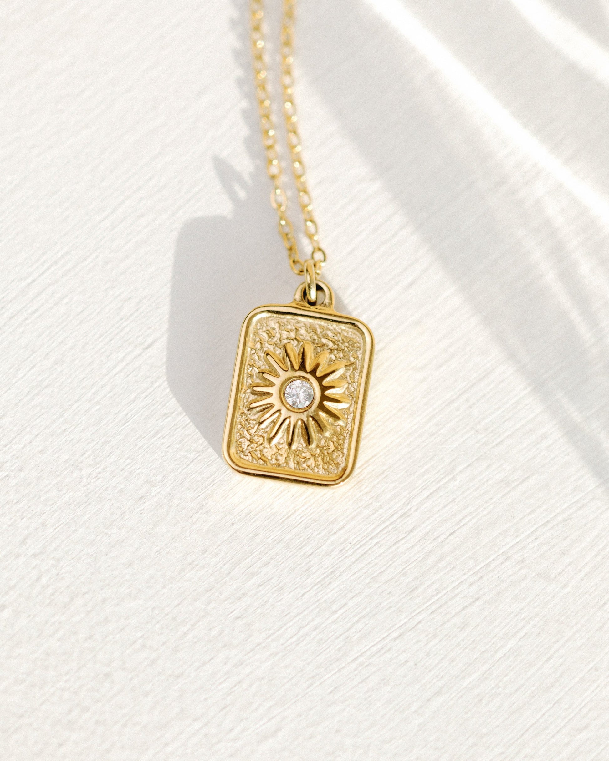 Sun Relic Necklace Roségold