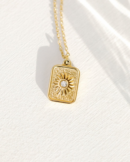 Sun Relic Necklace Roségold
