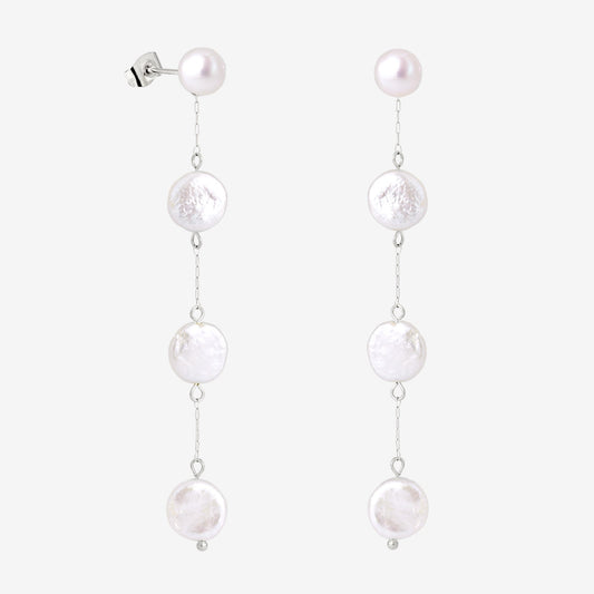 Pure Love Pearl Earrings Silber