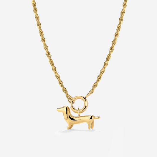 Shorty Rope Chain Necklace Set Gold