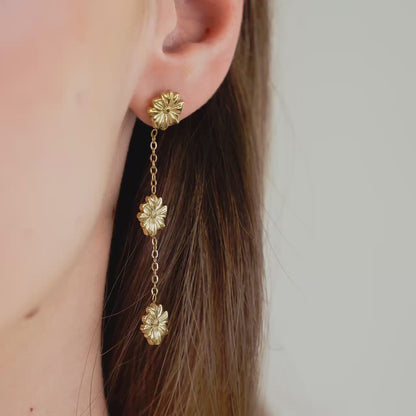 Petal Fall Studs Silber