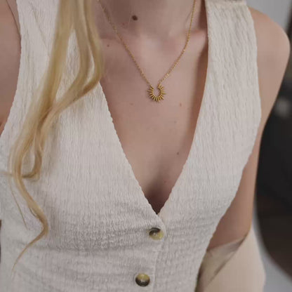 Sunshine Sister Necklace Gold