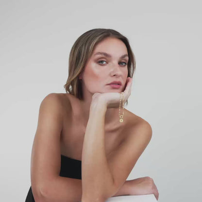 Sun Ray Singapore Chain Necklace Set Roségold