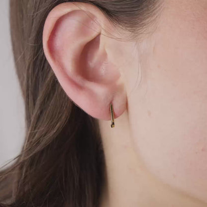 Clean Edge Studs Roségold