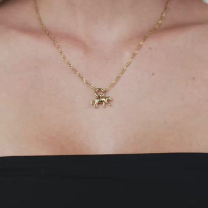 Leopard Singapore Chain Necklace Set Gold