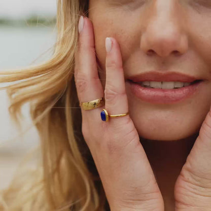 Ammonite Shell Ring Silber