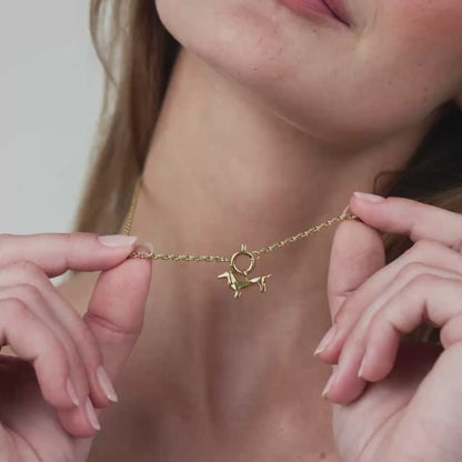 Shorty Rope Chain Necklace Set Silber