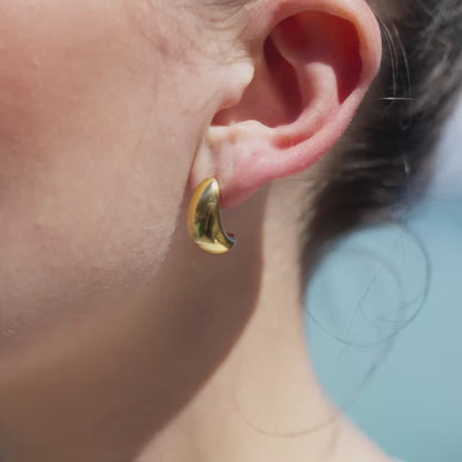 Huggie Studs Roségold