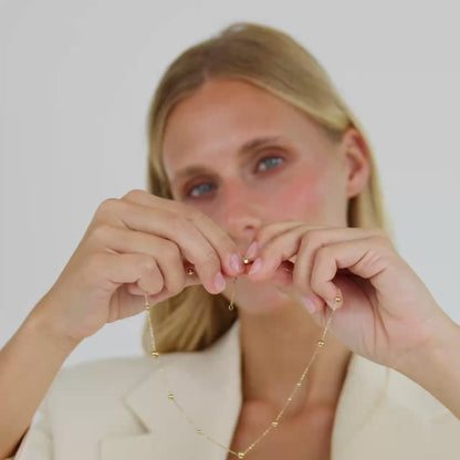 Infinite Beads Necklace Silber