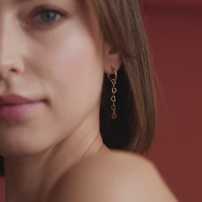 Heart after Heart Hoop Set Small Silber