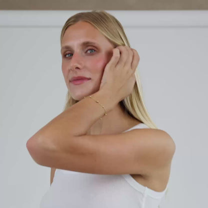 Infinite Beads Bracelet Silber