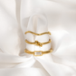 Square Charming Ring Gold