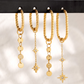 Oval Paloma Hoops Small Gold