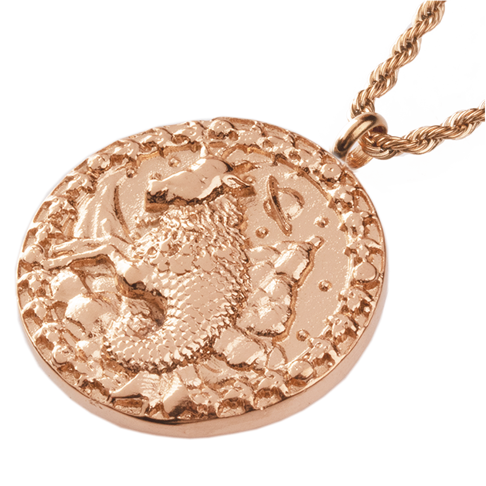 Capricorn / Steinbock Necklace Roségold
