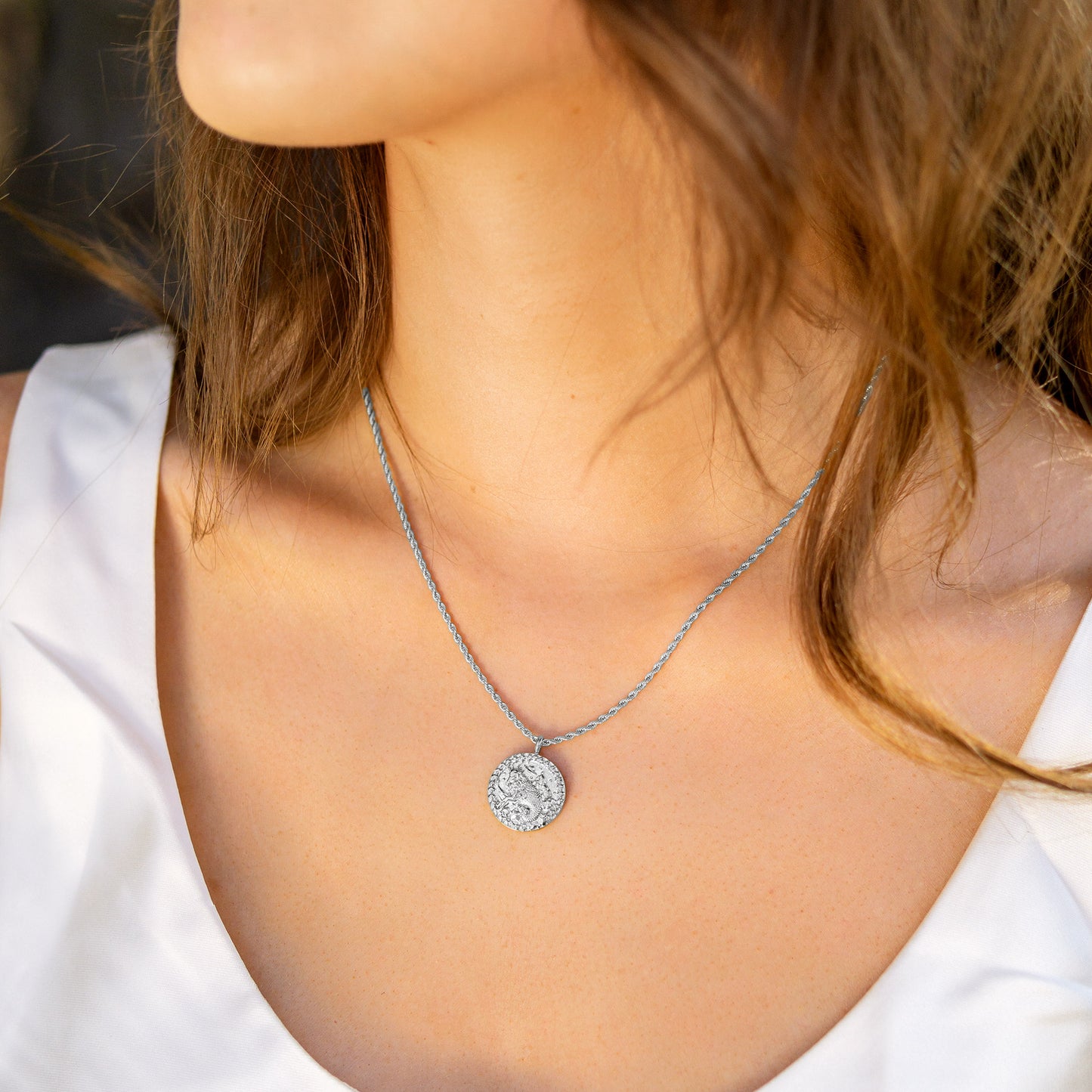 Capricorn / Steinbock Necklace Silber
