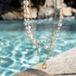 Summertime Pearl Necklace Gold