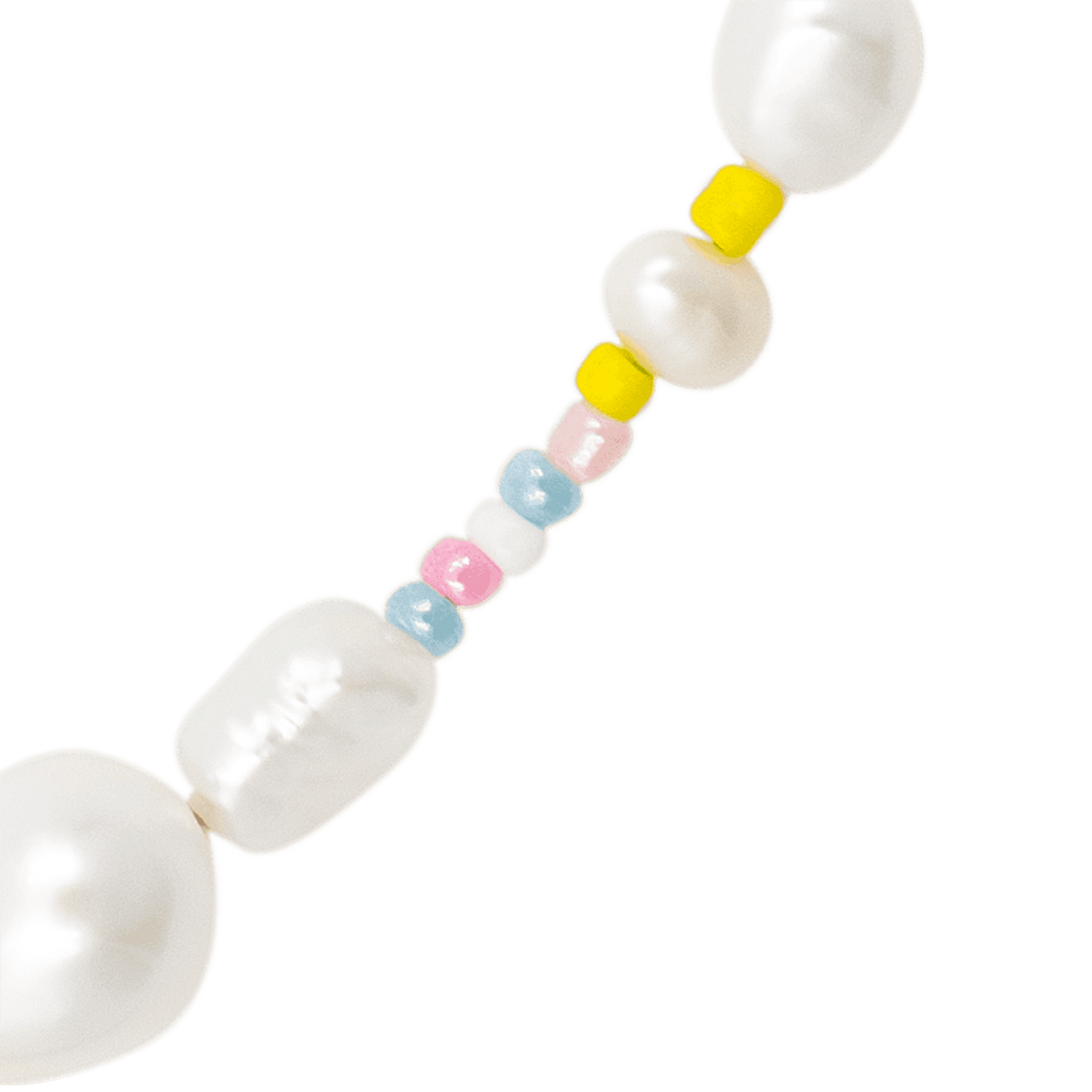 Colorful Pearly Choker Silber