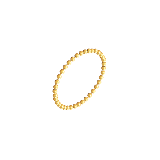 Bead Chain Ring Gold