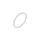 Bead Chain Ring Silber