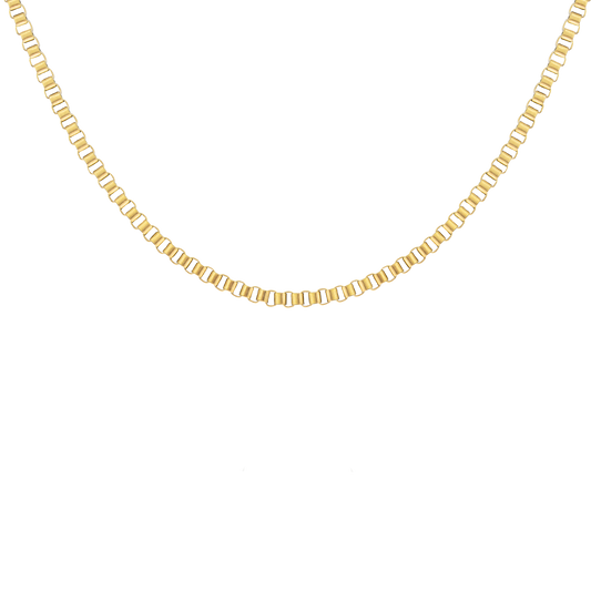 Box Chain Necklace Gold