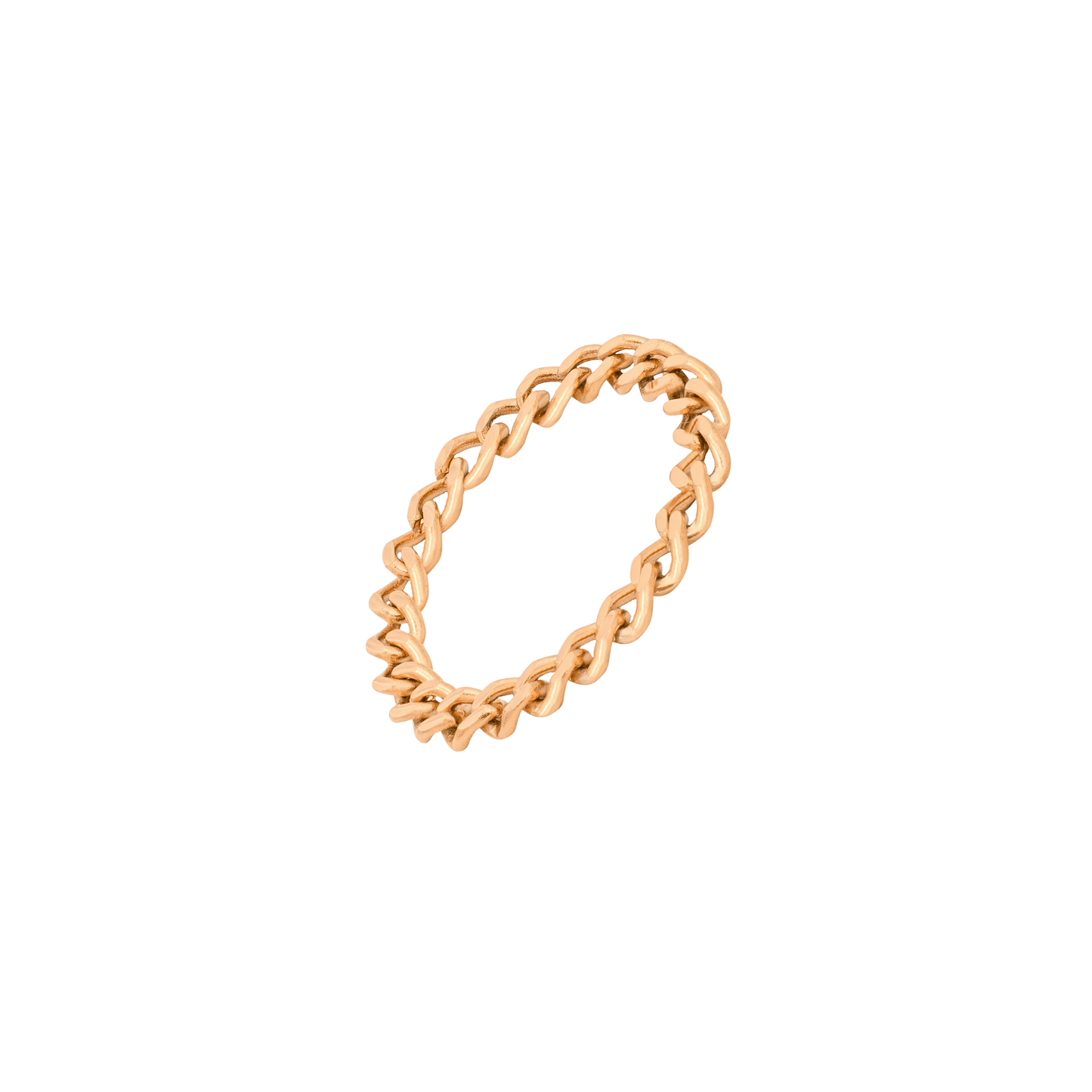 Curb Chain Ring Roségold