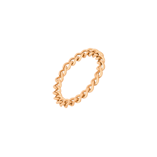 Curb Chain Ring Roségold