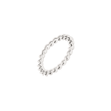 Curb Chain Ring Silber