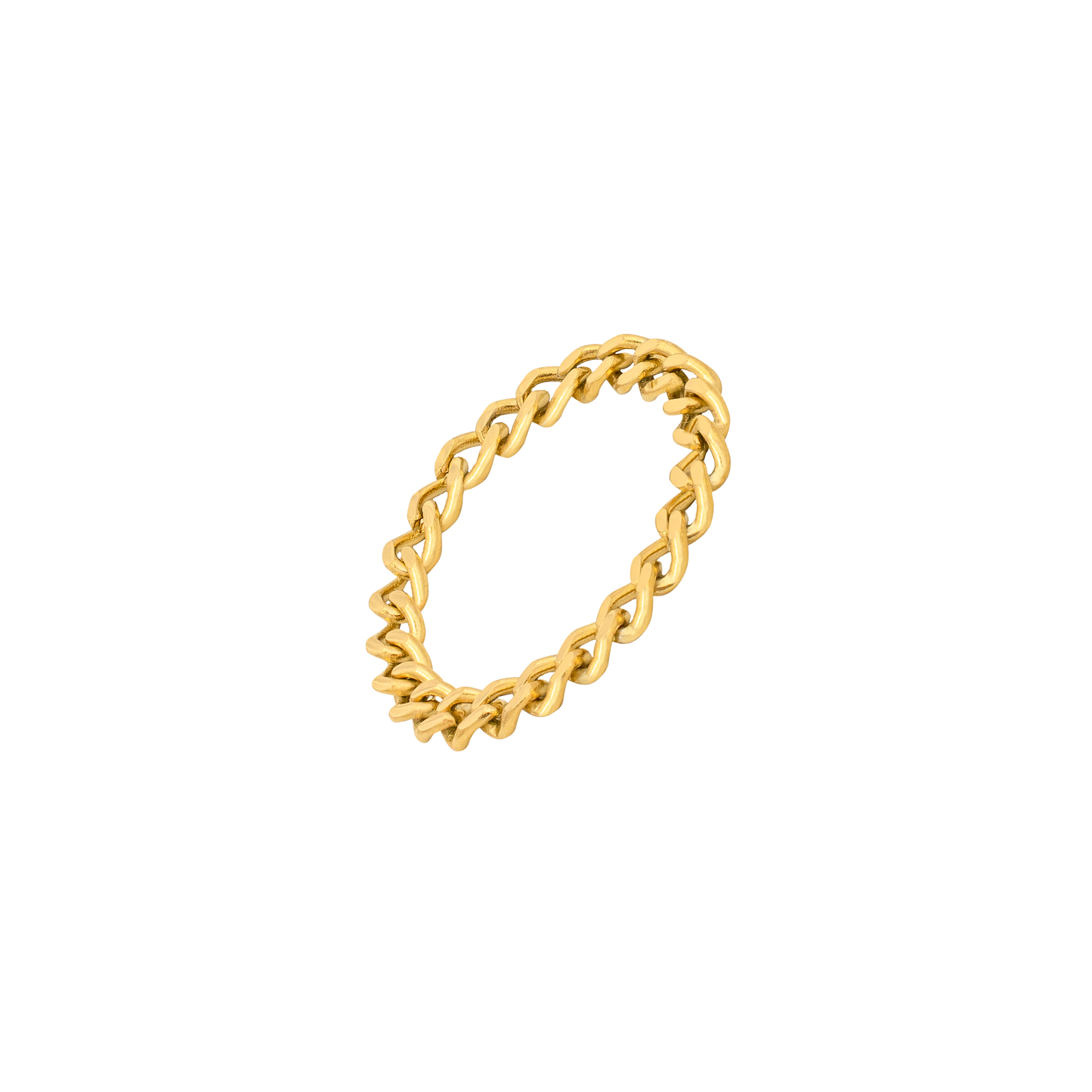 Curb Chain Ring Gold