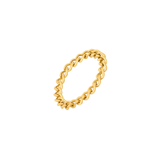 Curb Chain Ring Gold