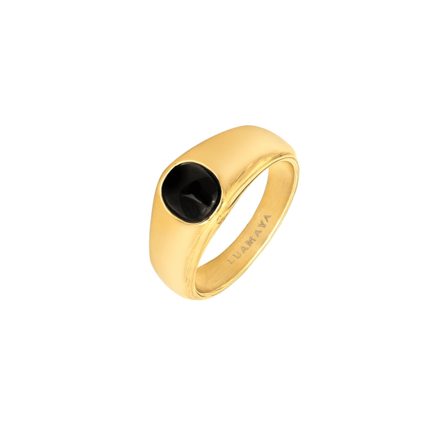 Signet Onyx Ring Gold