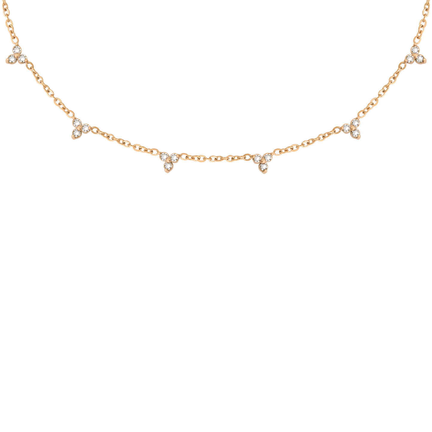 White Stars and Skies Necklace Roségold
