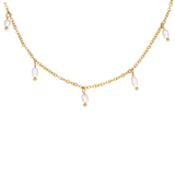 Perla Blanco Choker Gold