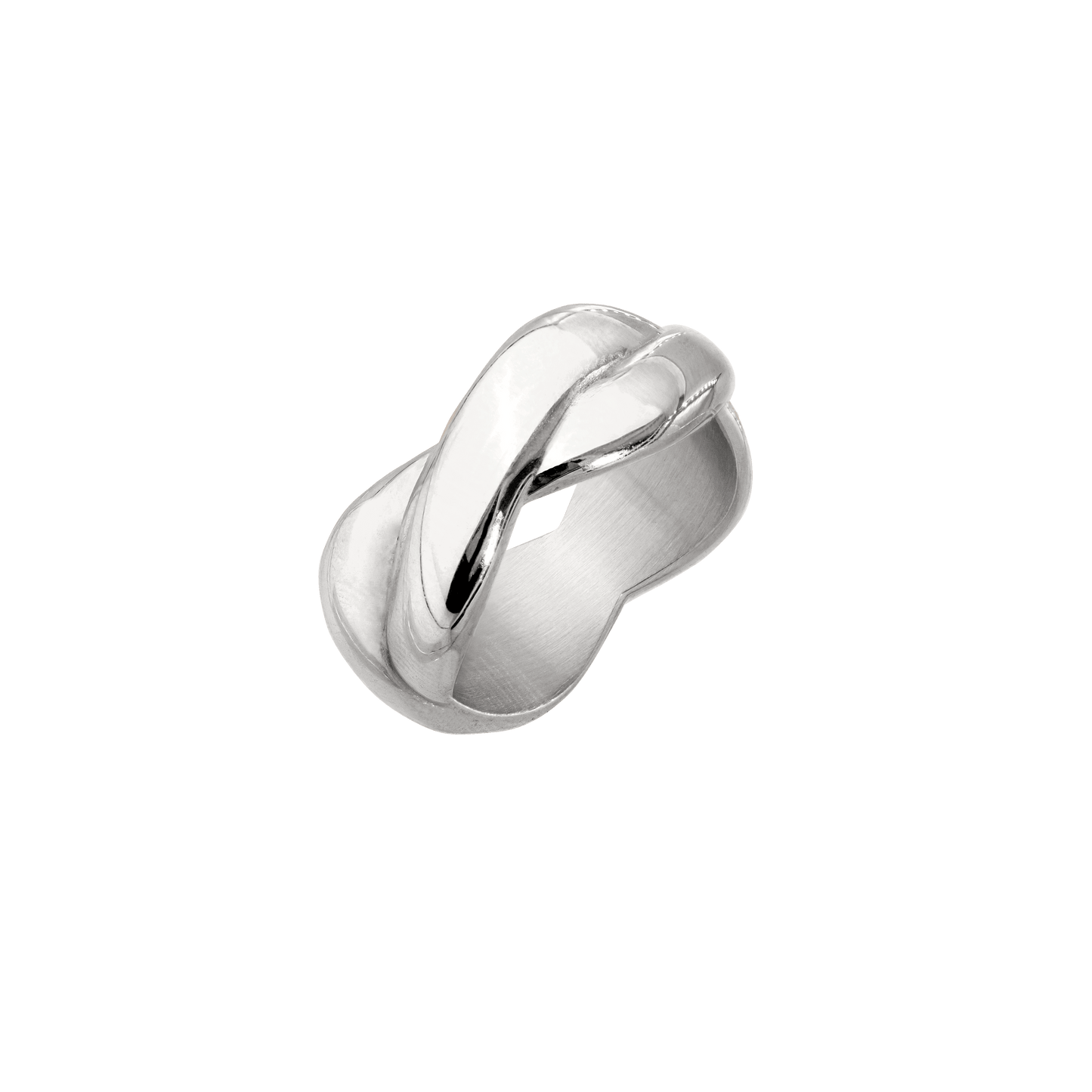 Female DNA Ring Silber