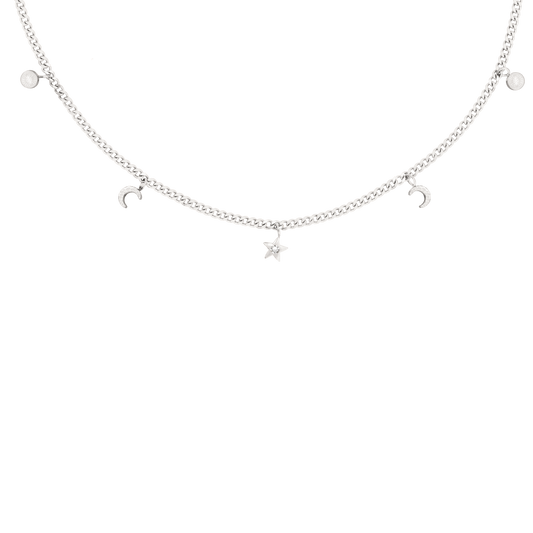 Midnight Necklace Silber
