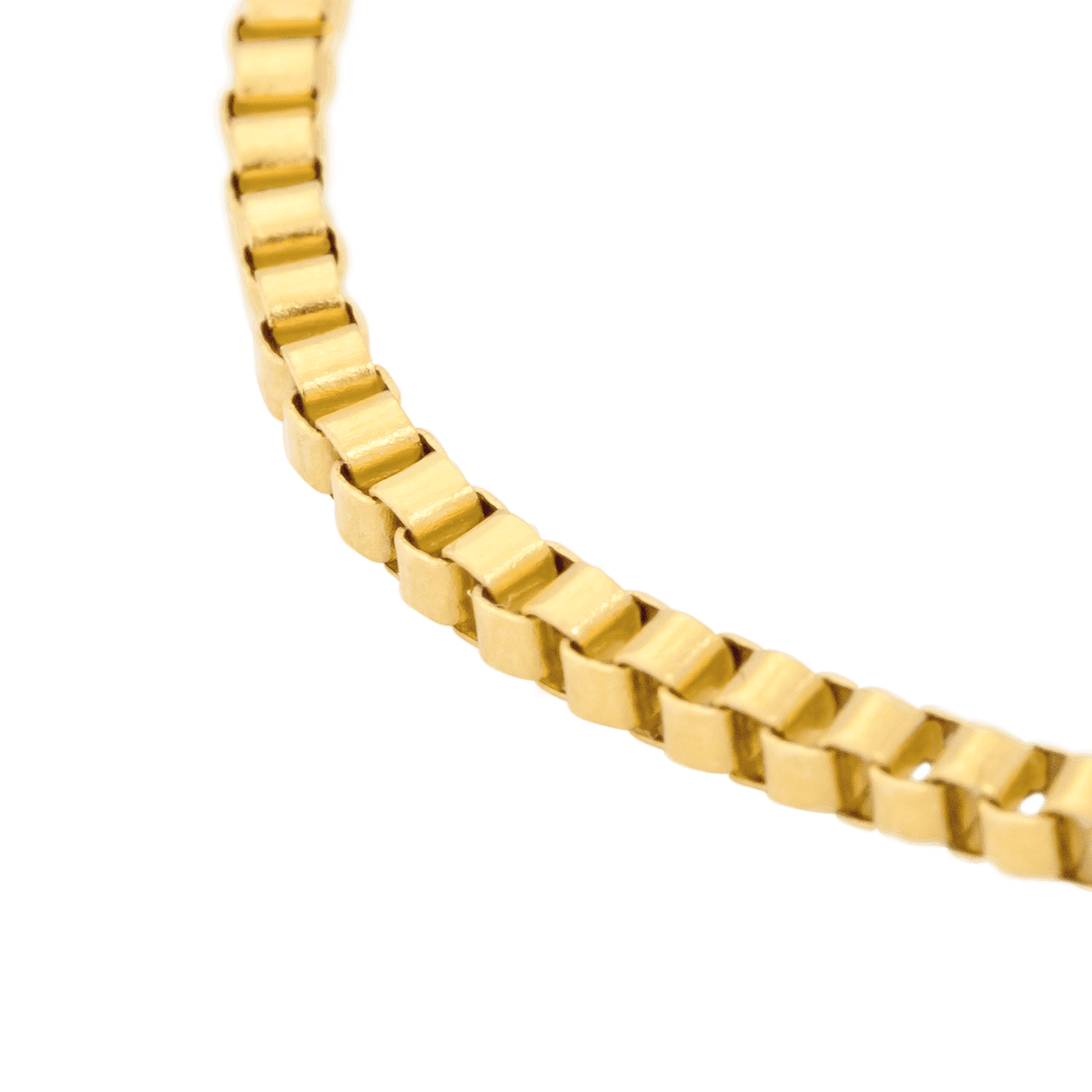 Box Chain Necklace Gold