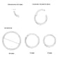 Basic Click Piercing Ring Silber