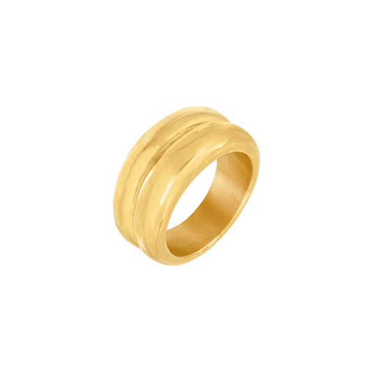 Chunky Twin Ring Gold