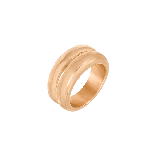 Chunky Twin Ring Roségold