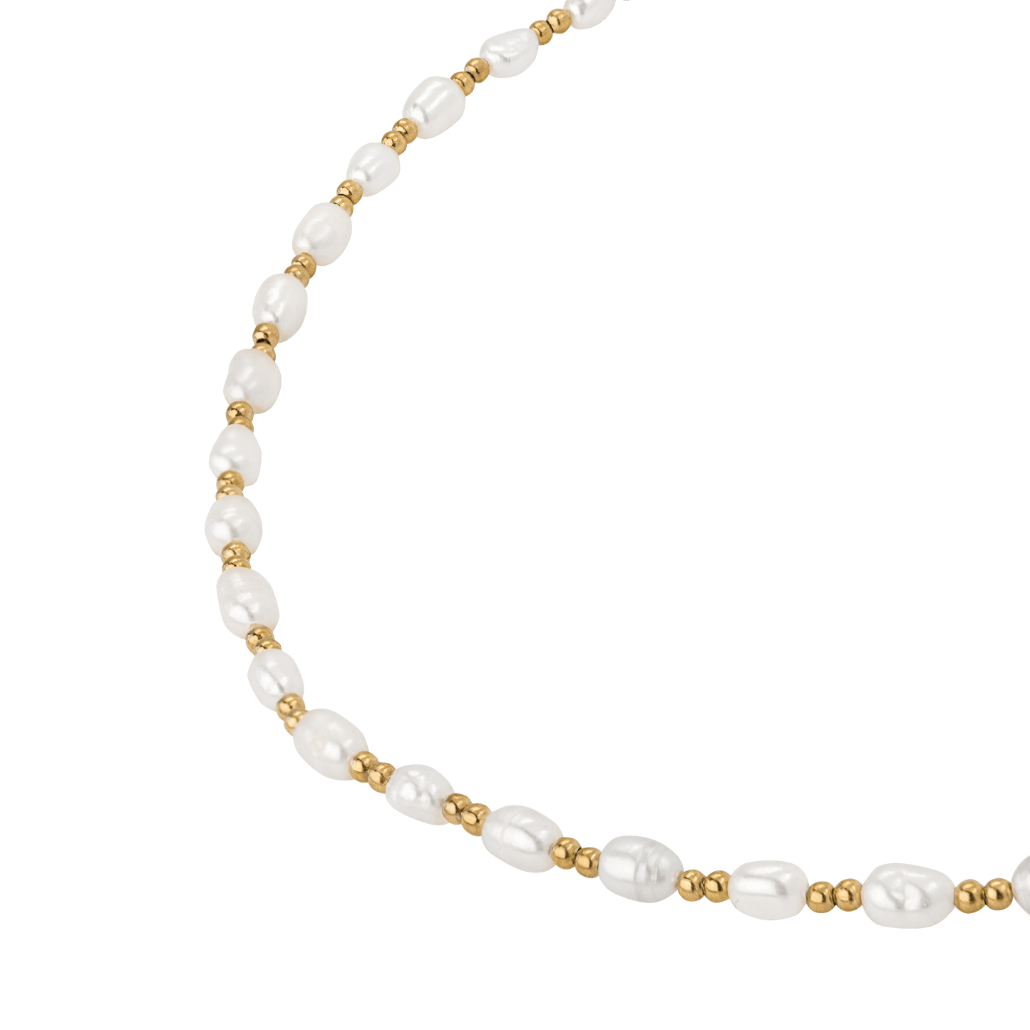 Summertime Pearl Necklace Gold