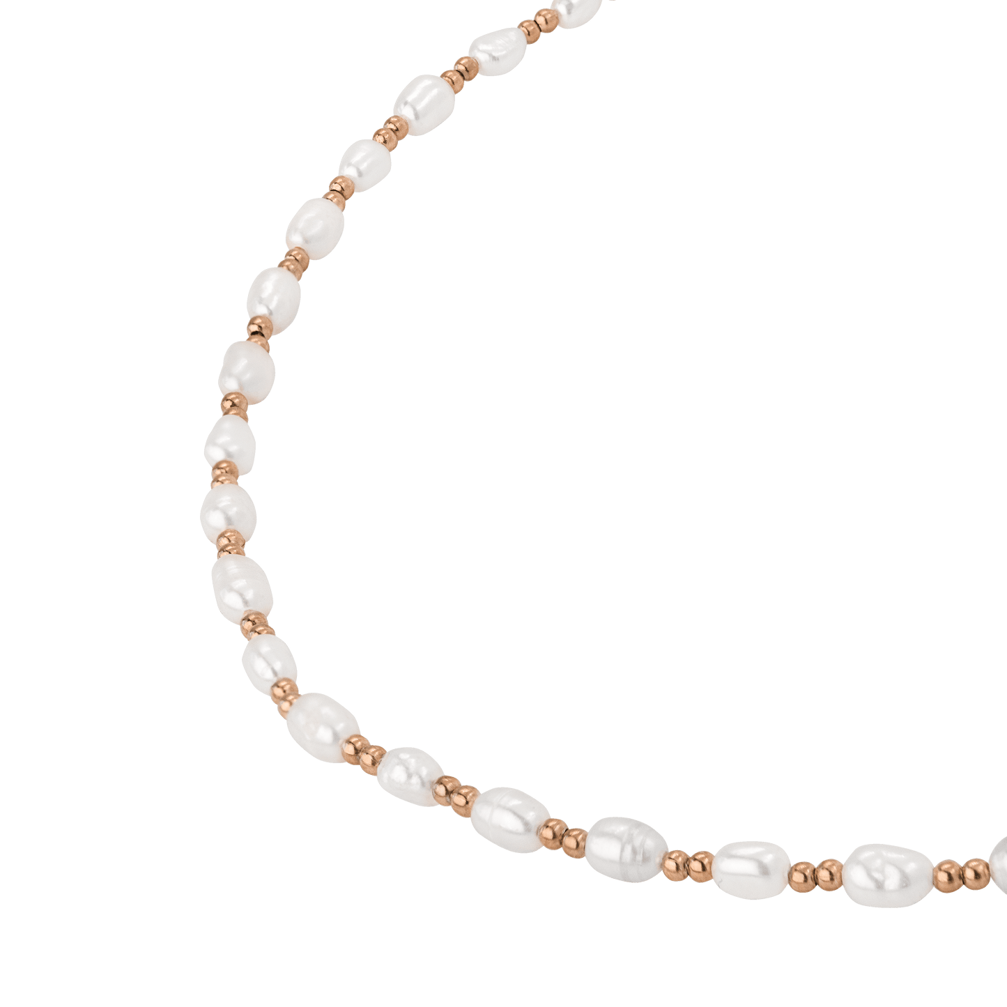 Summertime Pearl Necklace Roségold