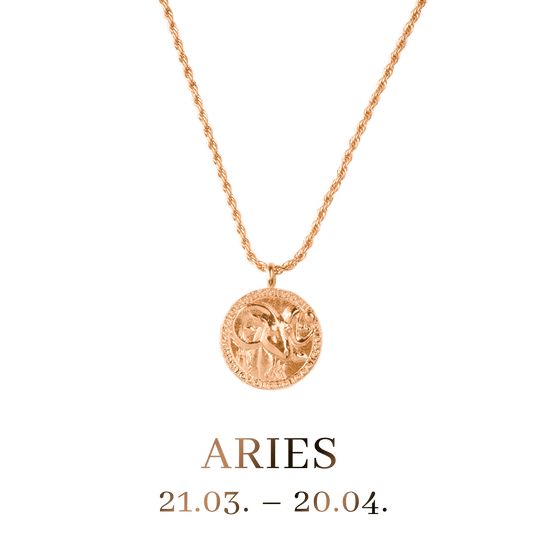 Aries / Widder Necklace Roségold