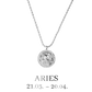 Aries / Widder Necklace Silber