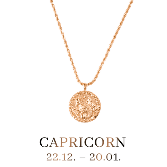 Capricorn / Steinbock Necklace Roségold